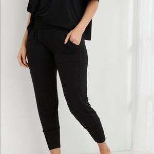 aerie fold over joggers